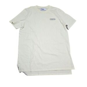 NWT Fila Ione Boyfriend‎ Tee Cream Short Sleeve T Shirt Top Womens Sz S
